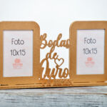 Moldura Bodas de Ouro – “Antes e  Depois”